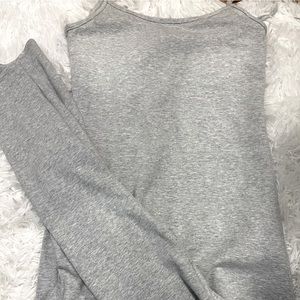 Light grey legging jumpsuit